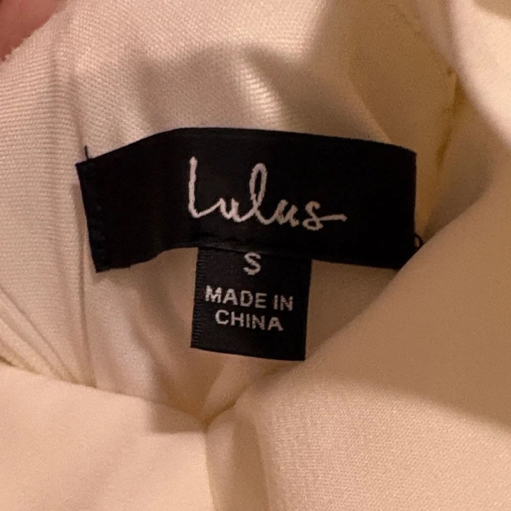 Lulu's White Ruffle Dress - Picture 2 of 3